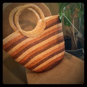 Vintage Straw Handbag